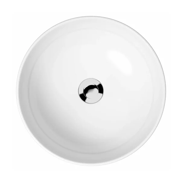 Lavoar pe blat Rune Mond rotund 40 cm alb picture - 2