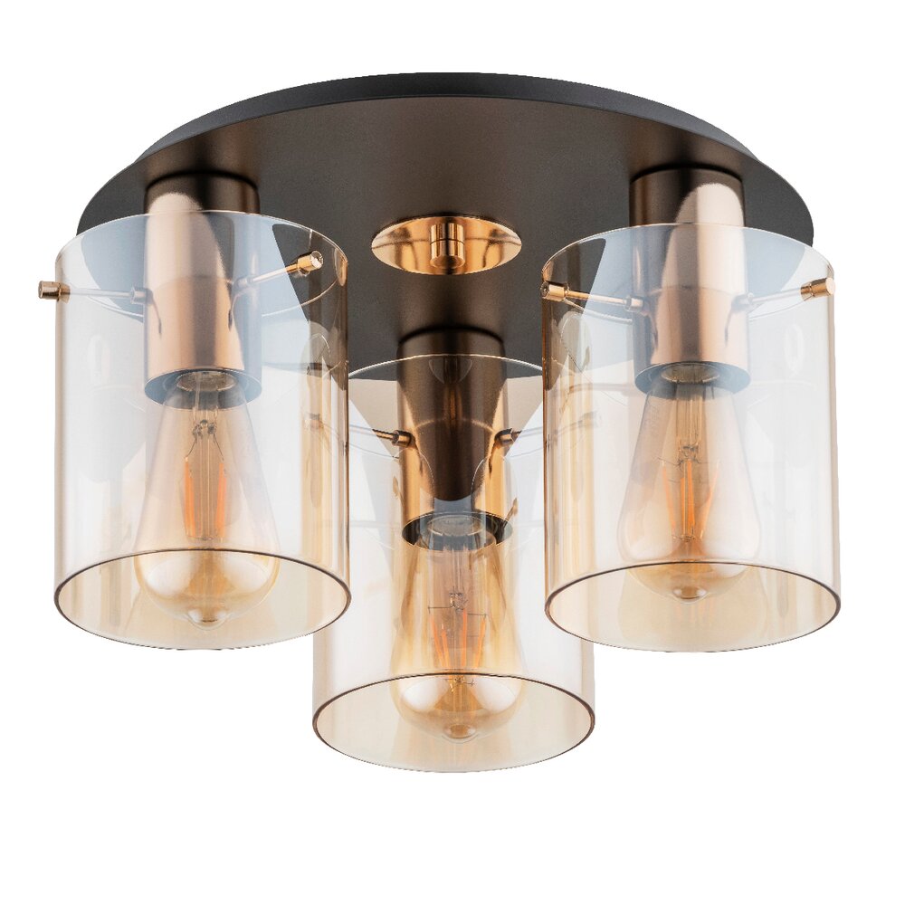 Aplica Alfa Atman 3 negru/transparent