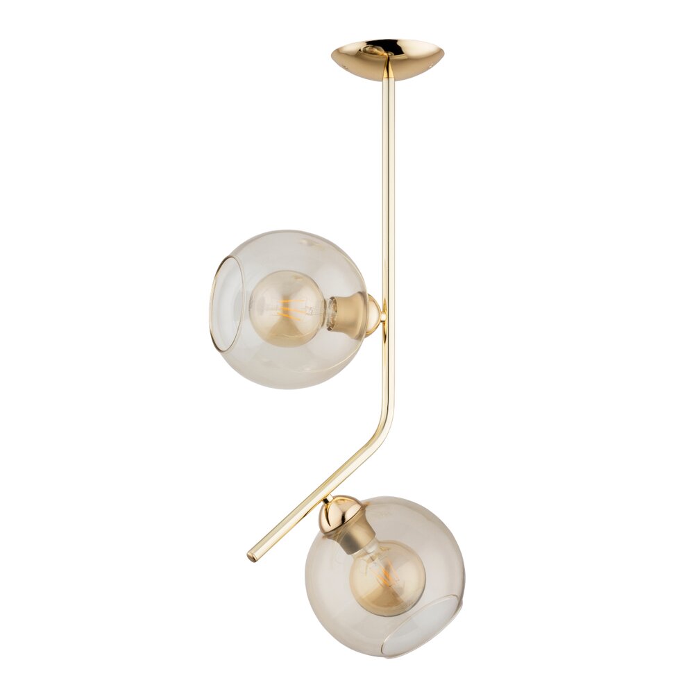 Aplica Alfa Lalen 2 auriu/transparent