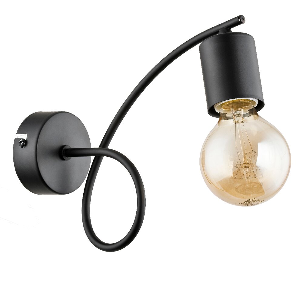 Aplica Alfa Lupo 1 negru/transparent