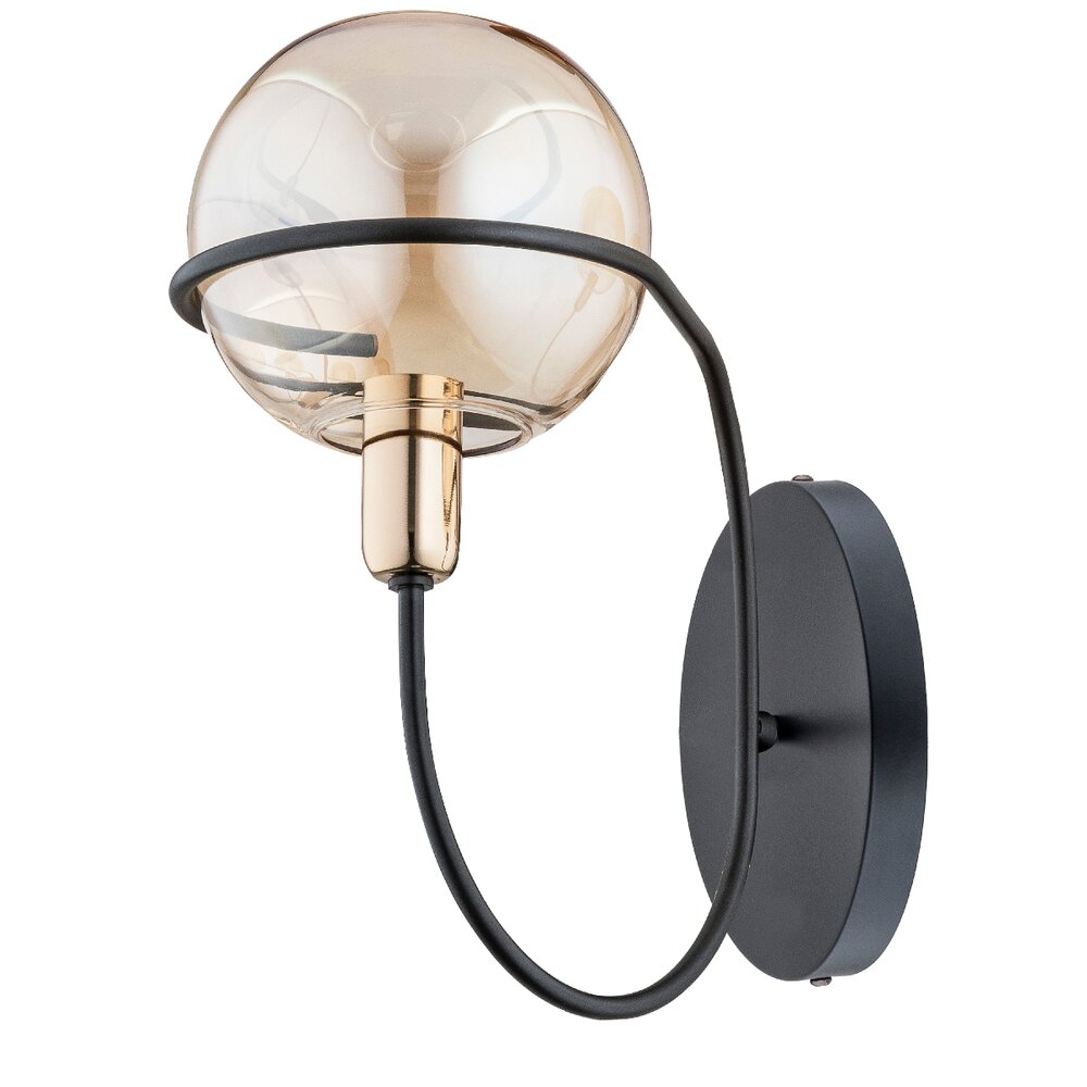 Aplica Alfa Petra 1 negru/transparent