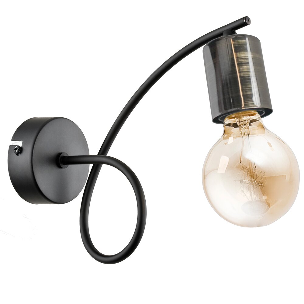 Aplica Alfa Tango 1 negru/transparent