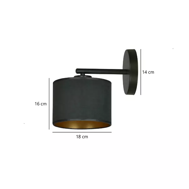 Aplica Emibig Hilde 1 negru/negru picture - 4