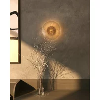 Aplica LED Maxlight Allure 1l 3000K auriu si sticla transparenta