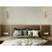 Aplica LED Maxlight Organic 3000K 47 cm finisaj auriu lucios