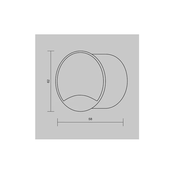 Aplica Maytoni Biscotti negru 6.2 x 57.5 cm picture - 6