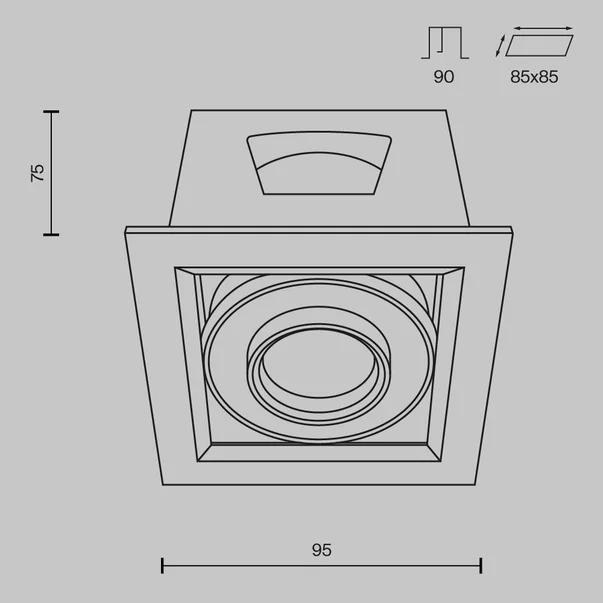 Aplica Maytoni Metal Modern alb 11 x 10 cm picture - 7