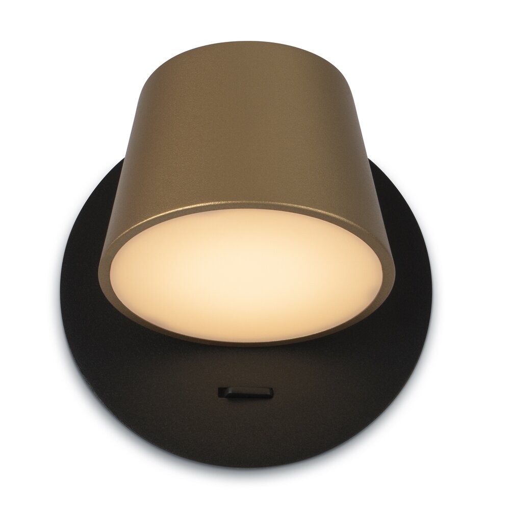Aplica Maytoni Pixel negru/alama LED