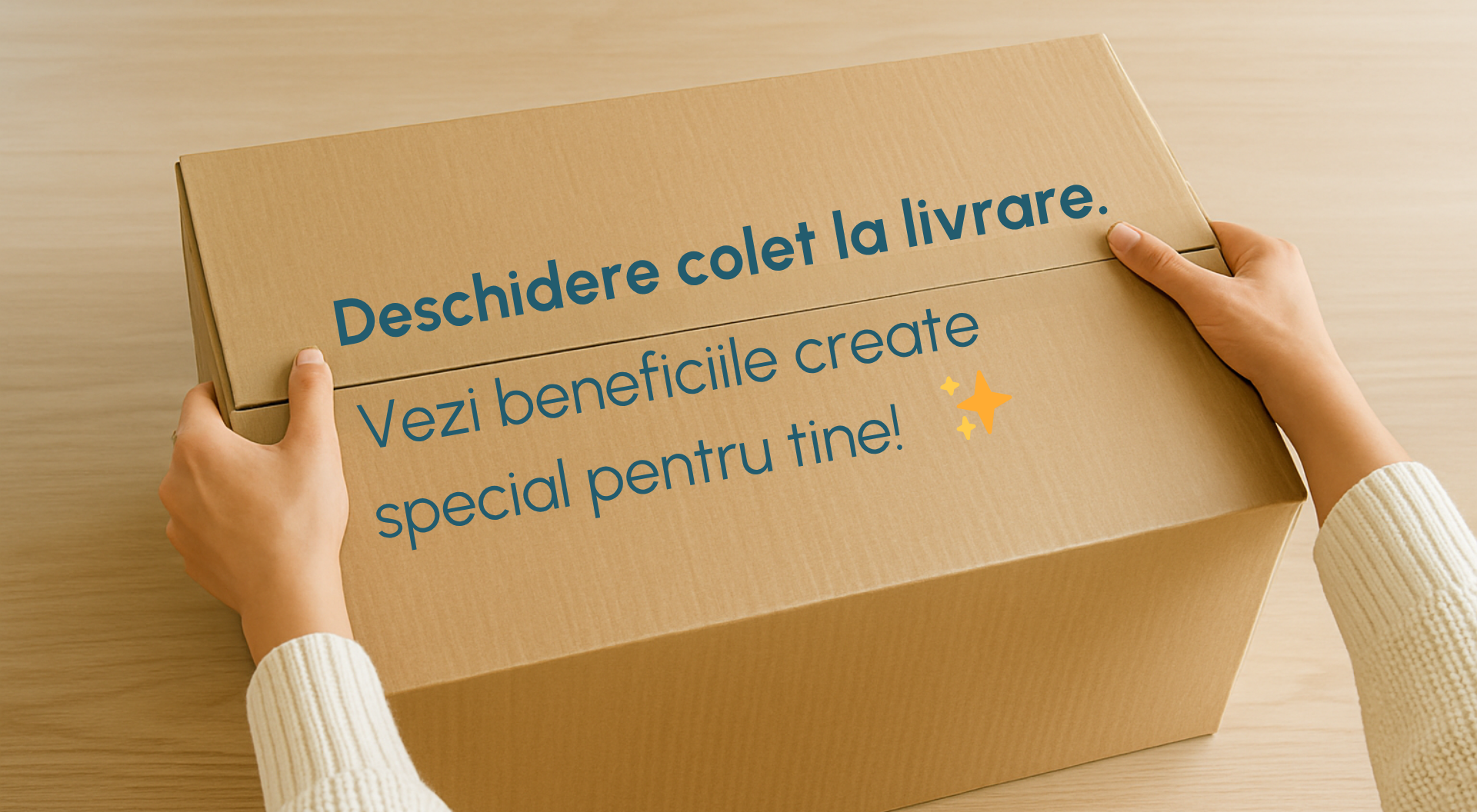 Deschidere colet la livrare