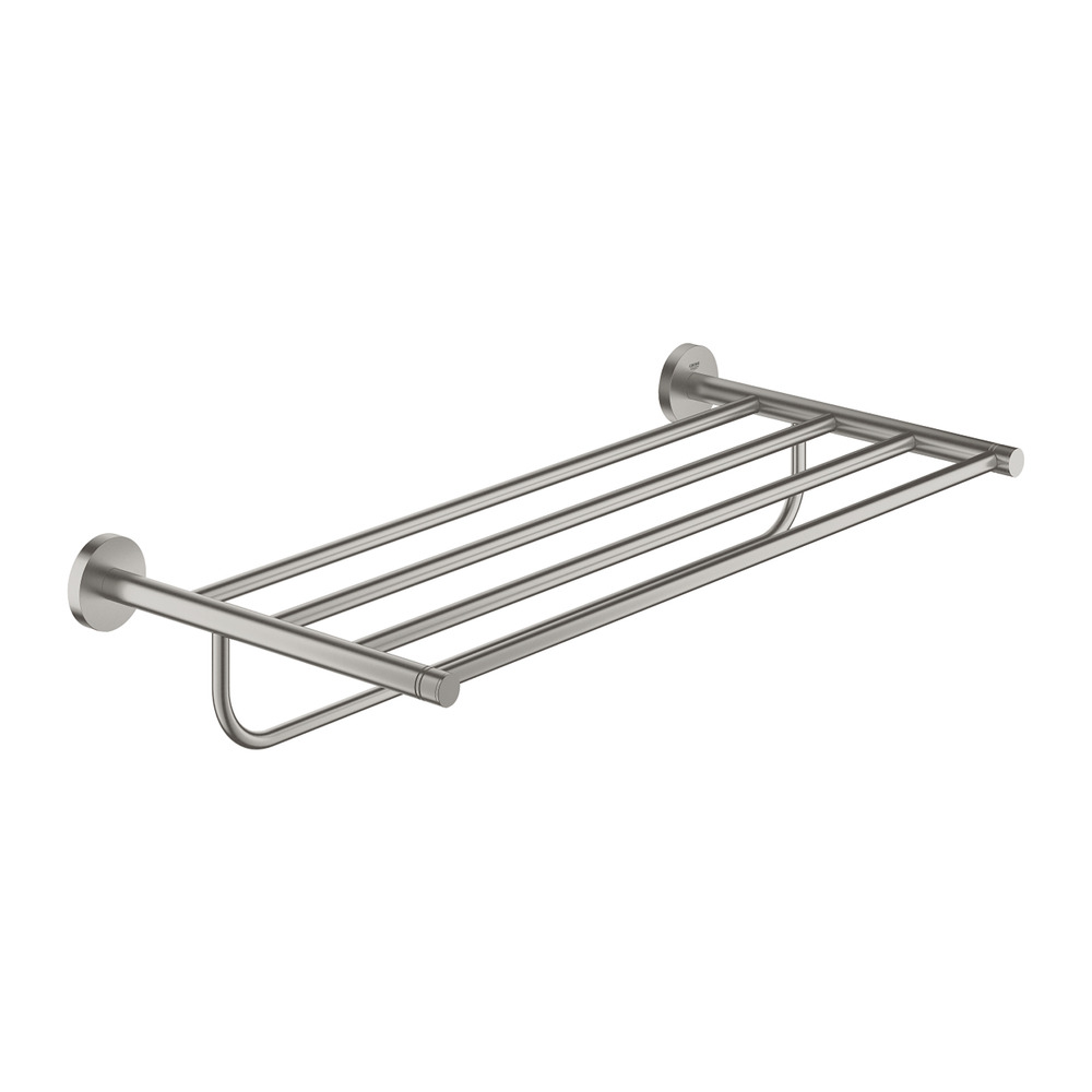 Bara portprosop cu suport Grohe Essentials 60 cm crom periat Supersteel