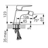 Baterie bideu Ferro Vitto Verdeline monocomanda gri Gun Metal mat picture - 2