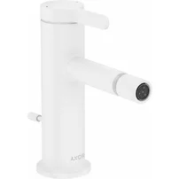 Baterie bideu Hansgrohe Axor One alb cu ventil pop-up