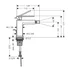 Baterie bideu Hansgrohe Tecturis E monocomanda bronz periat picture - 2