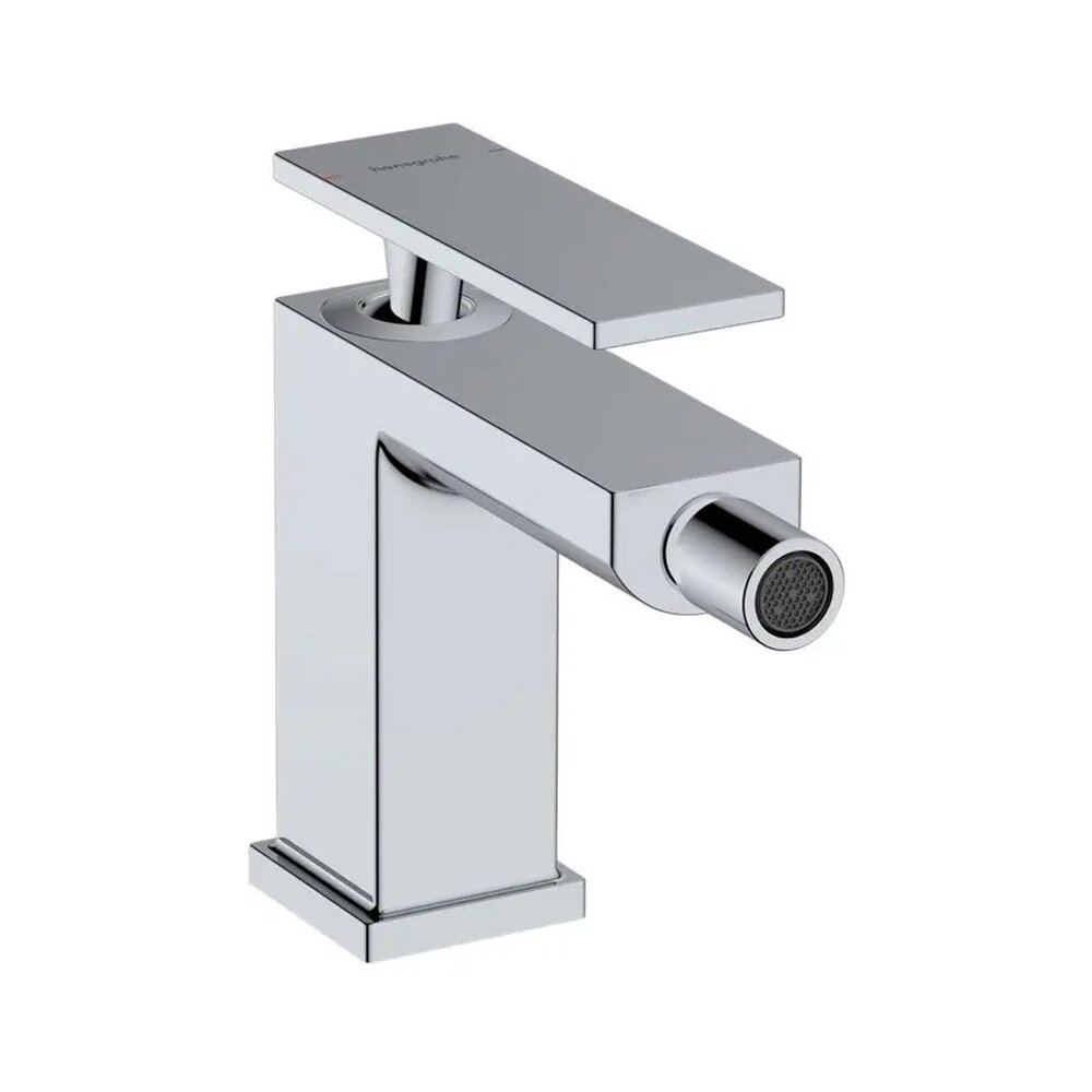 Baterie bideu Hansgrohe Tecturis E monocomanda finisaj crom lucios cu ventil Pop-Up