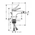 Baterie bideu Hansgrohe Vivenis cu ventil Pop-Up alb mat picture - 2