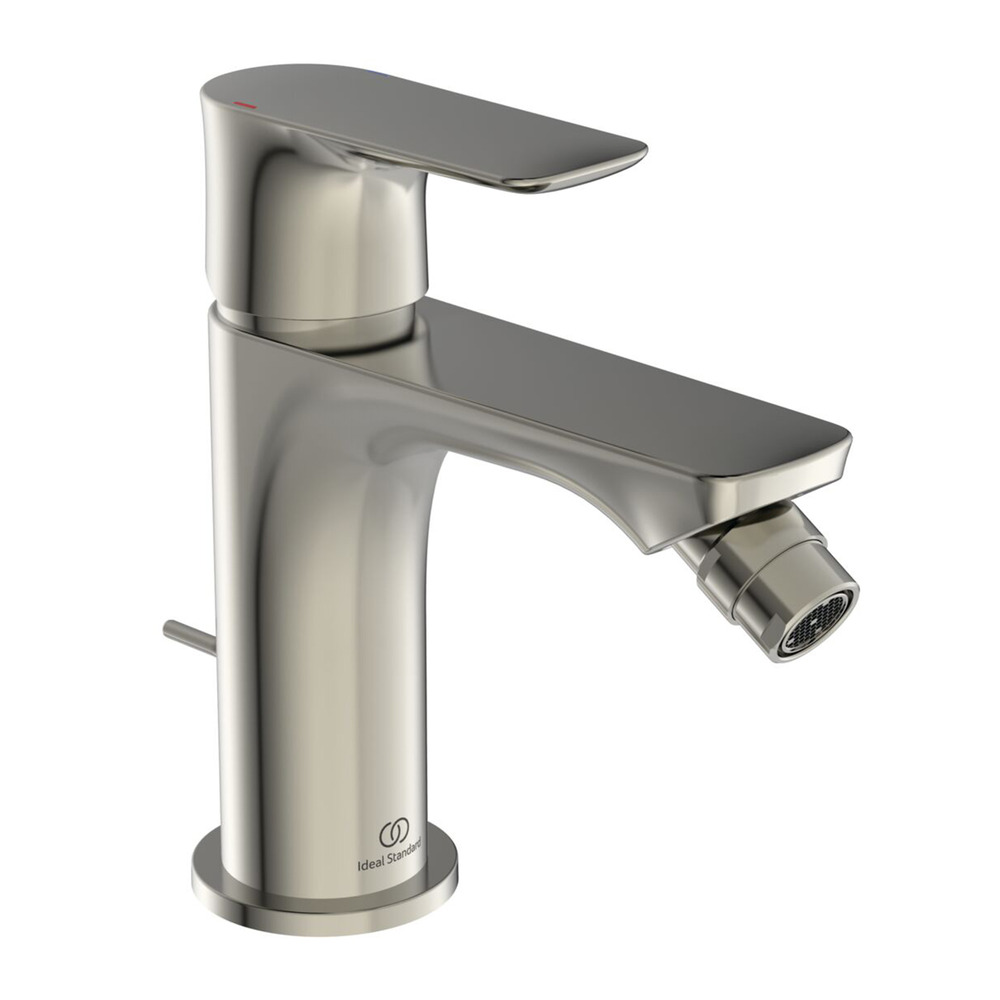 Baterie bideu Ideal Standard Connect Air argintiu Silver Storm cu ventil