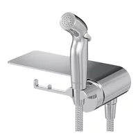 Baterie bideu incastrata AM.PM Func cu dus igienic si suport hartie igienica finisaj crom lucios