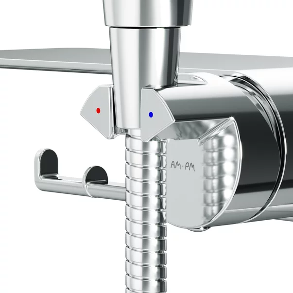 Baterie bideu incastrata AM.PM Func cu dus igienic si suport hartie igienica finisaj crom lucios picture - 7