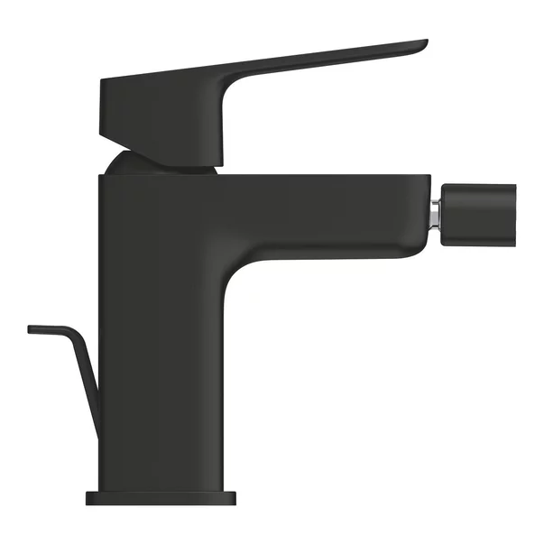 Baterie bideu monocomanda Grohe Cubeo cu ventil Pop-Up negru mat picture - 3