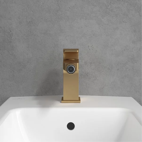 Baterie bideu Villeroy&Boch Architectura Square monocomanda auriu periat picture - 5