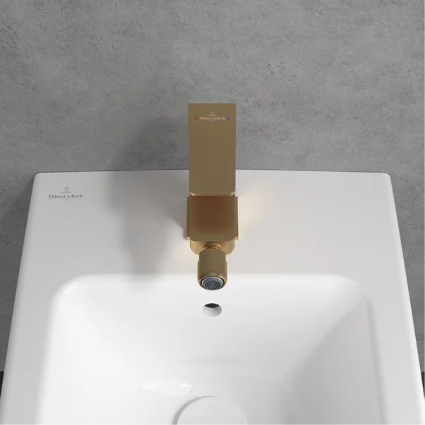 Baterie bideu Villeroy&Boch Architectura Square monocomanda auriu periat picture - 6