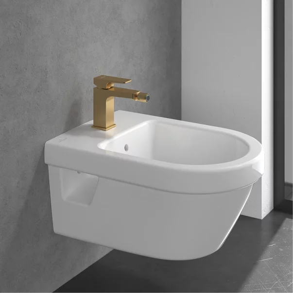 Baterie bideu Villeroy&Boch Architectura Square monocomanda auriu periat picture - 8