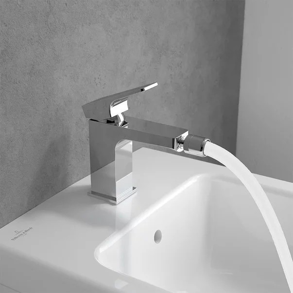 Baterie bideu Villeroy&Boch Architectura Square monocomanda crom lucios picture - 2