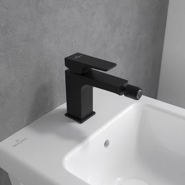Baterie bideu Villeroy&Boch Architectura Square monocomanda negru mat picture - 4