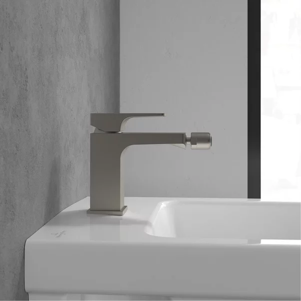 Baterie bideu Villeroy&Boch Architectura Square monocomanda nichel periat picture - 4