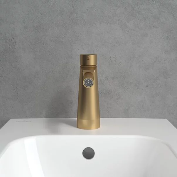 Baterie bideu Villeroy&Boch Conum monocomanda auriu periat picture - 4