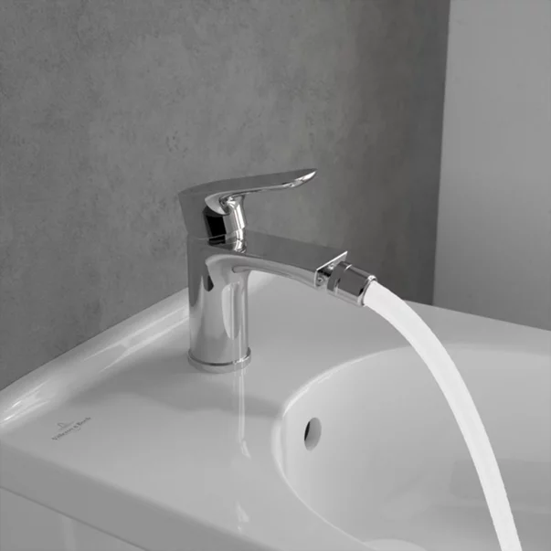 Baterie bideu Villeroy&Boch O.novo monocomanda crom lucios picture - 4