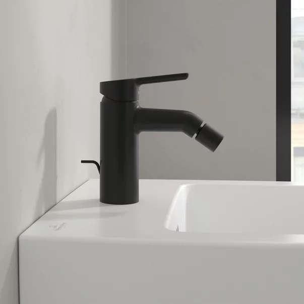 Baterie bideu Villeroy&Boch Skyla monocomanda negru mat picture - 5