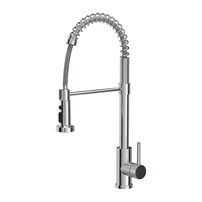 Baterie bucatarie cu dus extensibil Quadron Pop Alice finisaj crom lucios