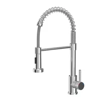 Baterie bucatarie cu dus extensibil Quadron Pop Salma finisaj crom lucios