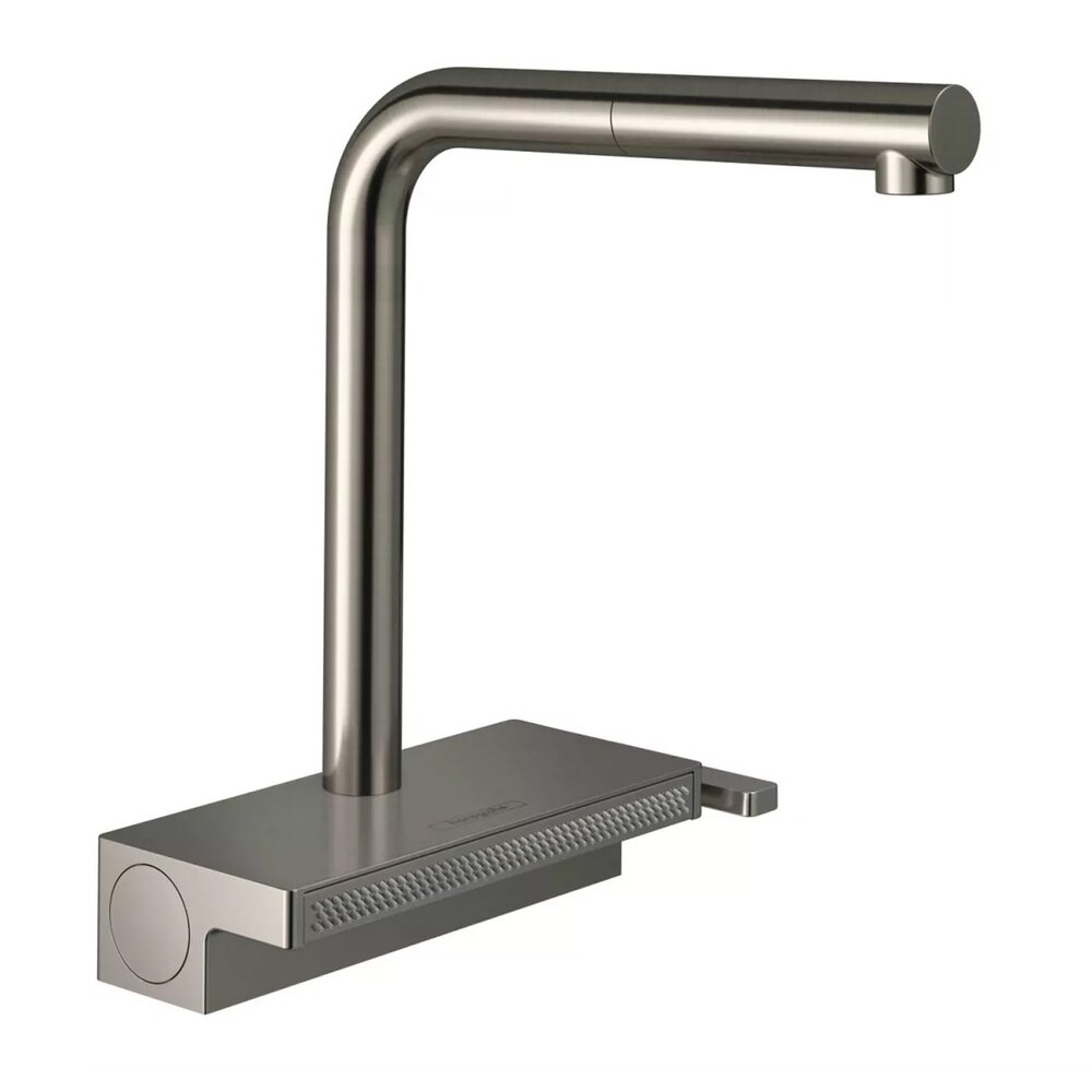 Baterie bucatarie cu dus extractibil Hansgrohe Aquno Select M81 2 functii inox periat