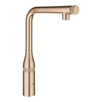 Baterie bucatarie cu dus extractibil Grohe Essence SmartControl cupru periat Brushed Warm Sunset