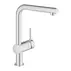 Baterie bucatarie cu dus extractibil Grohe Minta crom periat Supersteel picture - 1