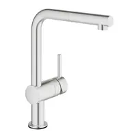 Baterie bucatarie cu dus extractibil Grohe Minta Touch crom periat Supersteel