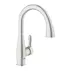Baterie bucatarie cu dus extractibil Grohe Parkfield crom periat Supersteel picture - 1