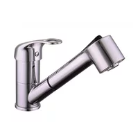 Baterie bucatarie cu dus extractibil Inter Ceramic Oliviya monocomanda finisaj crom lucios