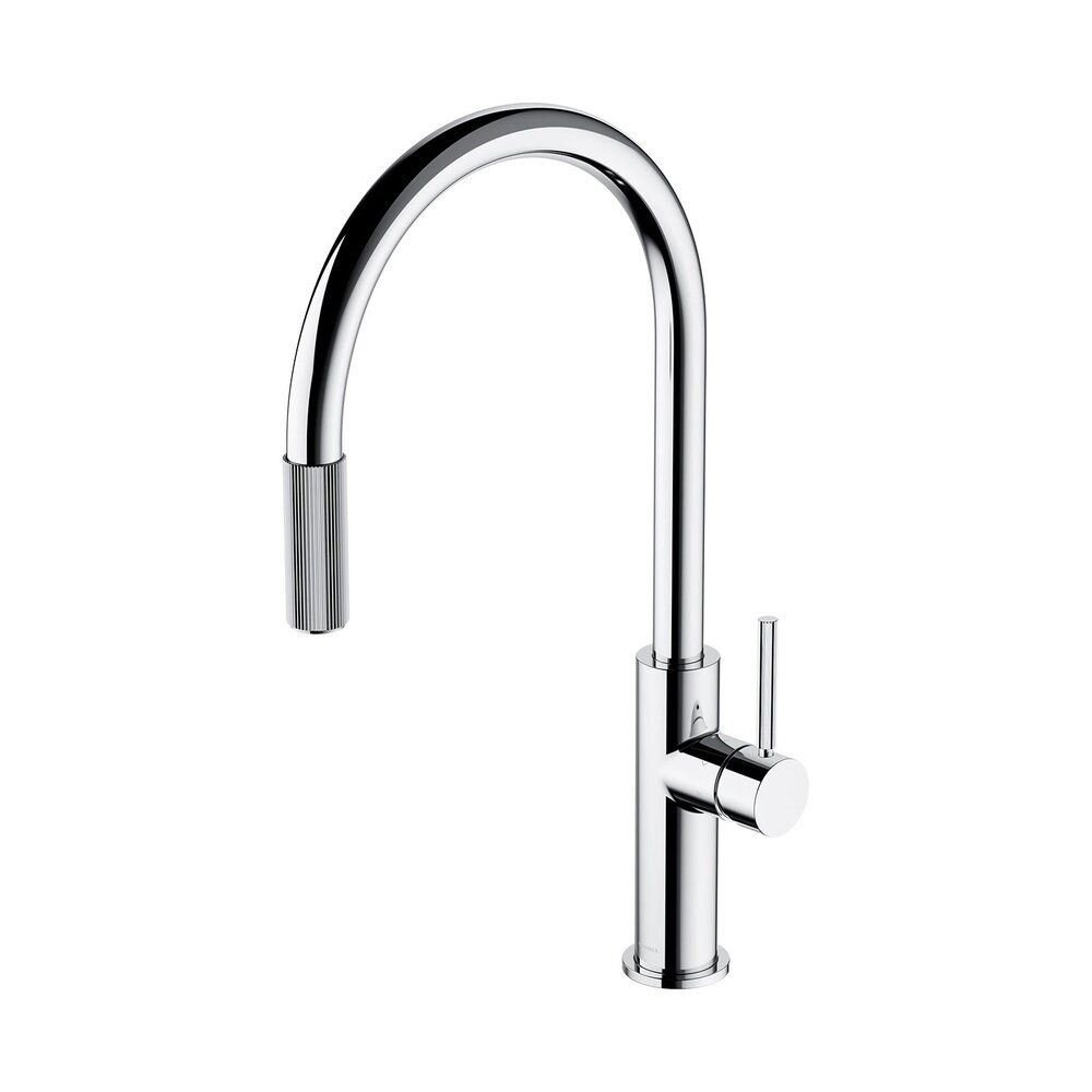 Baterie bucatarie cu dus extractibil Omnires Switch compatibila cu sistem filtrare apa finisaj crom lucios