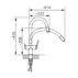 Baterie bucatarie cu pipa flexibila Ferro Filtrata compatibila cu sistem filtrare finisaj crom-negru picture - 2