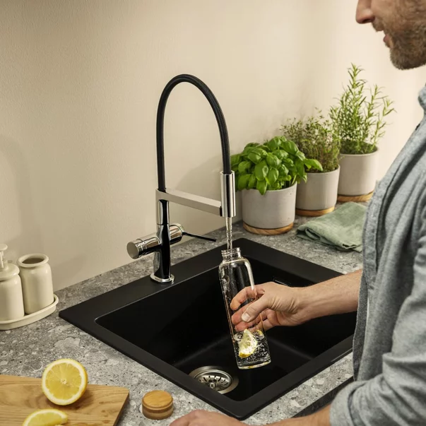 Baterie bucatarie cu pipa flexibila Hansgrohe Talis Select M54