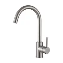 Baterie bucatarie cu pipa inalta Inter Ceramic Tempico finisaj crom satinat