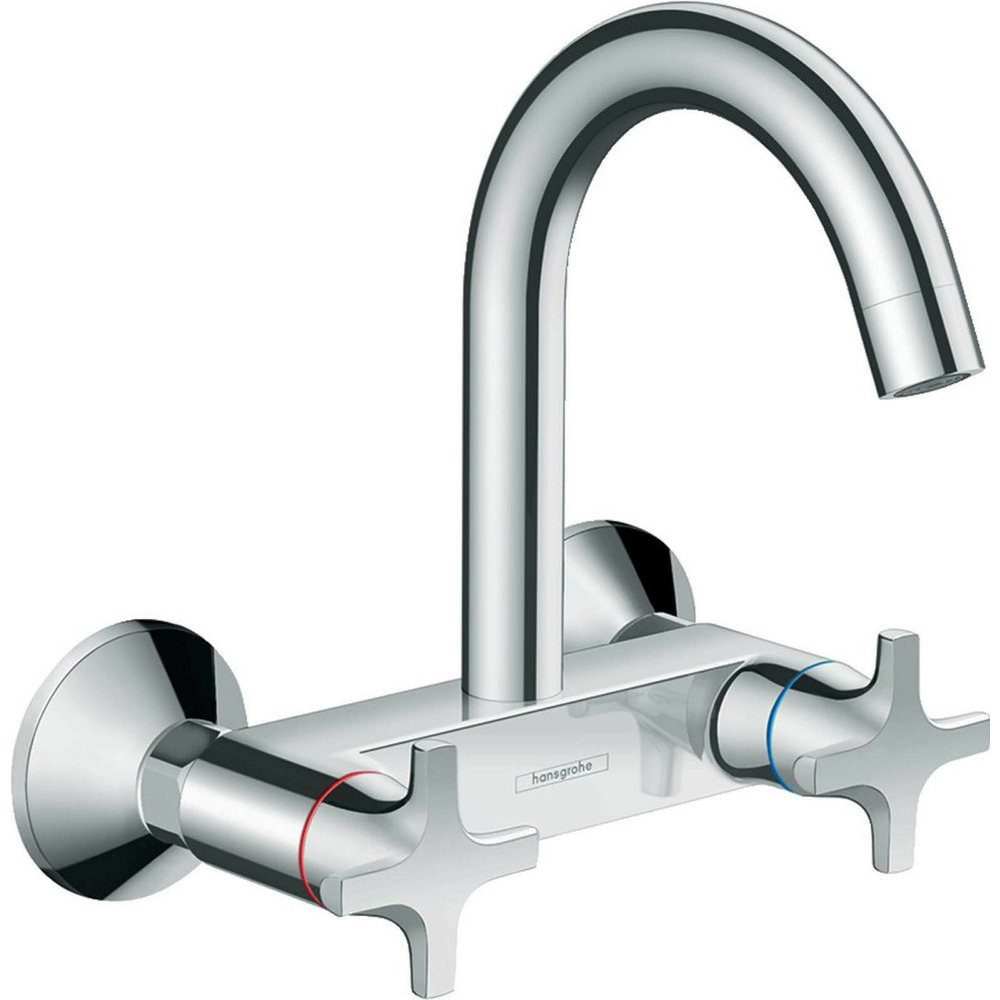 Baterie bucatarie dubla comanda Hansgrohe Logis M32 cu 1 jet 71286000