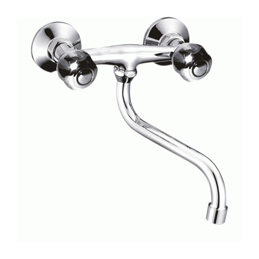 Baterie bucatarie dubla comanda Inter Ceramic Clear finisaj crom lucios pipa 17.7 cm Bucatarie > Promoții > Noutati Inter Ceramic