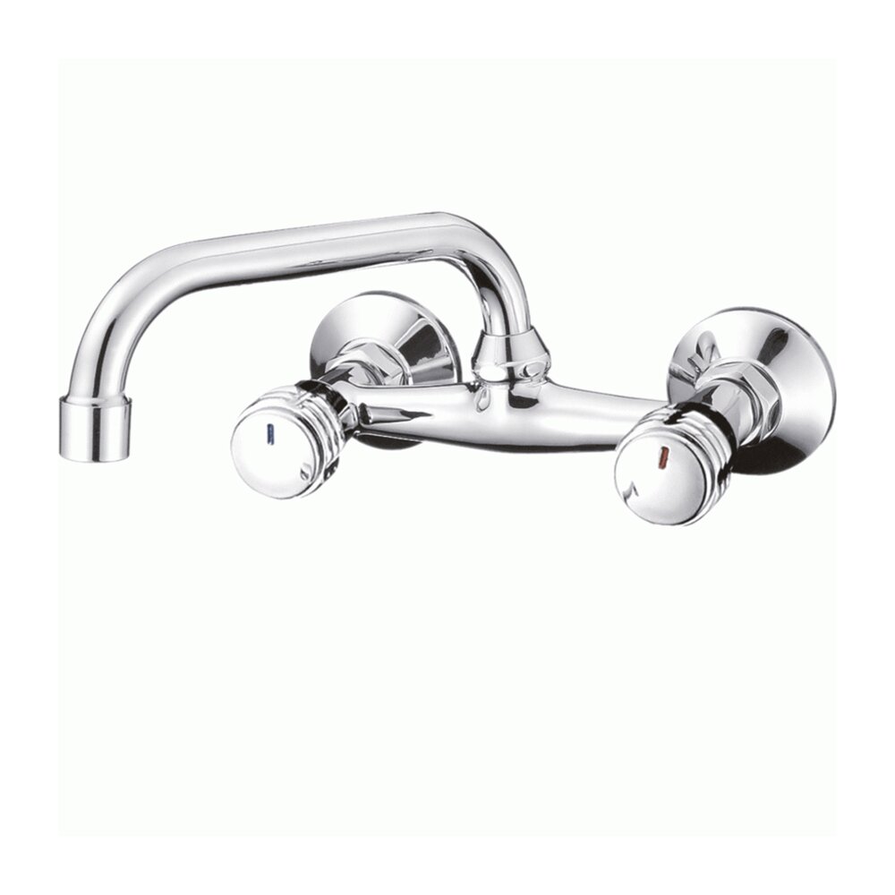 Baterie bucatarie dubla comanda Inter Ceramic Quick finisaj crom lucios pipa 17.6 cm Bucatarie > Promoții > Noutati Inter Ceramic