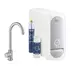 Baterie bucatarie Grohe Blue Home Mono crom periat Supersteel pipa tip C si Starter Kit picture - 1