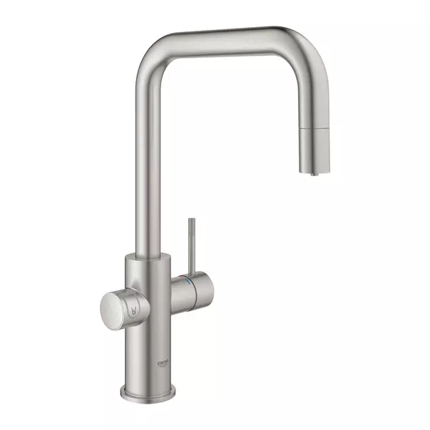 Baterie bucatarie Grohe Blue Home Ondus crom periat Supersteel pipa tip U si Starter Kit picture - 2