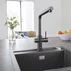 Baterie bucatarie Grohe Blue Home pipa tip L si Starter Kit negru mat picture - 3